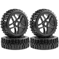 Yours MO-4pcs 115mm 1/8 RC Off-Road Car Wheel Tire Tyre 17mm Hex for ARRMA Redcat RC Car