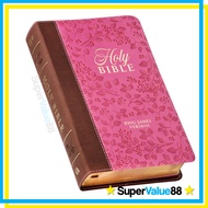 KJV Giant Print Bible (Pink Floral Leathersoft) - King James Version Large Text Men Women Girls Gift