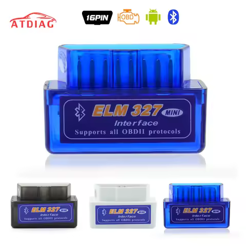 2026 V2.1 Super MINI ELM327 Bluetooth OBD2 Wireless ELM 327 Multi-Language Works ON Android/PC