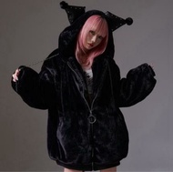 Reflem x Kuromi 地雷系毛毛外套