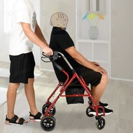 รถเข็นผู้ป่วย walker ช่วยเดิน รถเข็นผู้สูงอายุ ล้อ 6 นิ้ว Rollator รถเข็นผู้ป่วยหัดเดิน wheelchair  พับเก็บได้มี6ล้อและที่พักเท้า