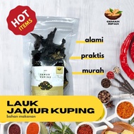 Jamur Kuping Kering Hitam Premium Jamur Enoki Halal Lauk Makan Kering Siap Saji Kancing Jamur Tiram