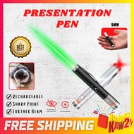 USB Rechargeable J201 5mw Presentation Pen Pointer Green Red Light Beam Long Range Battery Indicator