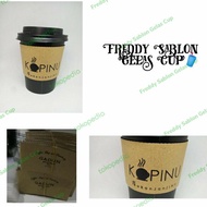 Slave paper cup 8oz sablon Custom Logo @1000pcs