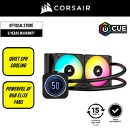 CORSAIR iCUE H100i/H150i/H170i ELITE LCD XT Display Liquid CPU Cooler - IPS LCD Display / Zero RPM M