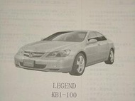 Honda acura 本田 KB1 LEGEND 3.5rl 旗艦 4門 轎車 日規 零件手冊