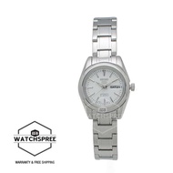 Seiko 5 Women’s Automatic Silver Stainless Steel Band Watch SYMK13K1