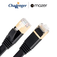 Mazer M-CAT8F100-BK CAT 8 Flat Lan Cable (1M/2M/3M/5M/8M)