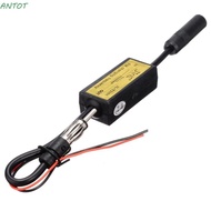 ANTOT FM Converter, Plastic FM 76-90 Mhz Car FM Expander, Durable Black 12V Car Frequency Changer Co