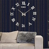 Creative Diy Clock Oversized Dimensional Decorative Mirror Wall Stickers 3D Digital Clock Quality Acrylic Mirror Clock