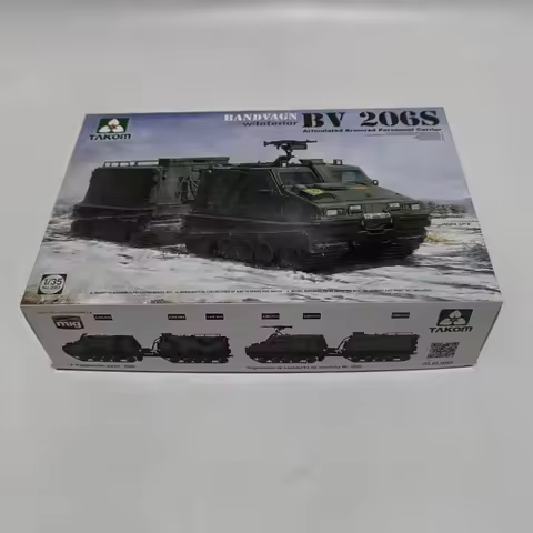 Takom 1/35 2083 Bandvagn BV 206S Armored Personnel Carrier w/ Interior Plastic Model Kit
