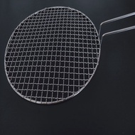 Stainless Steel Barbeque Mesh Barbecue Grid Barbecue Tools with Handle