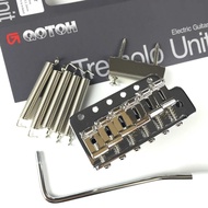 WK-Genuine Original GOTOH GE101T Vintage Style Electric Guitar Tremolo System Bridge Silver Chrome