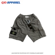 GIO APPAREL | STNE ISLND Short Pants Cargo Canvas Twill New Patch Junior Import