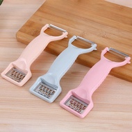 Multi-purpose Plastic 2-Headed Vegetable and Fruit Grater, Compact and Safe Vegetable Grater and Sli