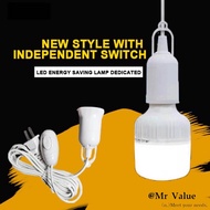 E27 Bulb socket 10Meter Hanging Lamp Holder With Switch Cord Extension Lamp