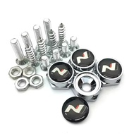 4PCS/Set Modified Car Accessories License Plate Anti-theft Screws For Hyundai N Line i30 i20 Elantra