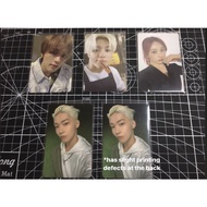 Kevin tbz/chaeyeon izone/jeno & haechan nct official photocard
