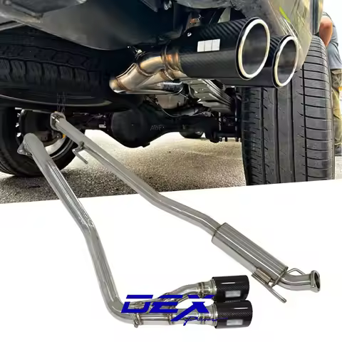 DEX Exhaust System for HKS Toyota Hilux Revo GUN135R 2GD-FTV 2.4L 1GD-FTV 2.8L Side Muffler Twin Car