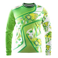 green floral sublimation t-shirt/ jersey/ t-shirt bunga