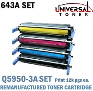 Compatible HP Q5950A-3A(643A)/ Q6460A-3A (644A) /4700/ 4730 Colour Laser Toner Cartridges / Printer