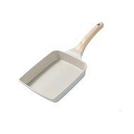 GUHEHARD Chịu nhiệt Chảo phẳng chống dính Bề  phẳng Lớp phủ chống dính Chảo omlet Dày lên Tay cầm gỗ