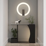 Table Luxury Iron Creative High-End Light Modern Entrance Table Corridor Flower Stand Entrance Hall 