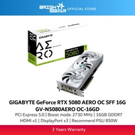 GIGABYTE GeForce RTX 5080 AERO OC SFF 16G GDDR7 Graphics Card