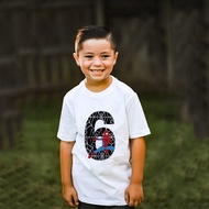 Marvel Number 6 Hip Hop Spiderman Printed T Shirt Baby Boy Short Sleeves Summer T Shirt Number 6 Bir