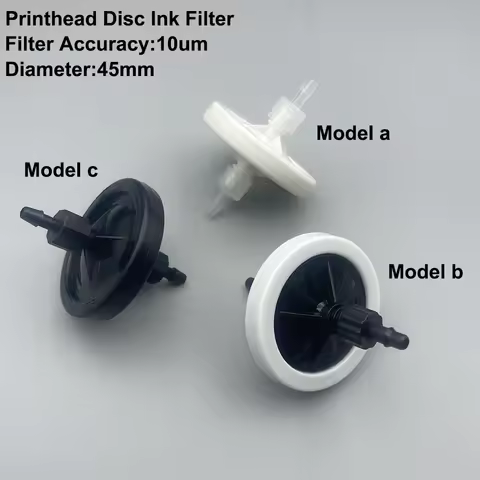 10PCS Solvent UV Printer Disc Ink Filter 10Um 45mm For Epson DX5 DX7 XP600 TX800 I3200 4720 5113 Kon