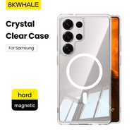 Bkwhale Ốp điện thoại cho Samsung trong suốt từ tính Galaxy S25 Ultra S24 S23 S22 + s24fe s23fe S21