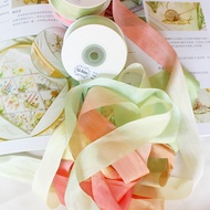 32mm DIY Handmade Hairband Bahan Reben Sutera Reben Hitam Reben Pembungkusan Merah Jambu Reben Lebar