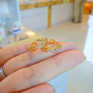 Emas 916 Subang | Gold 916 Hoop Earring/Interlocking Earrings gold 916