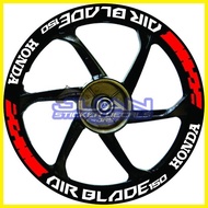 ℡ ♈ Honda Airblade 150 Quality Reflectorized Mags Decals Sticker