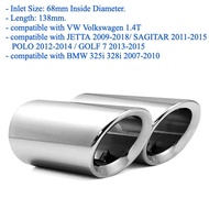 Exhaust Tips Muffler Compatible With VW Volkswagen JETTA/SAGITAR/POLO/GOLF 7/Passat/Tiguan For BMW 3