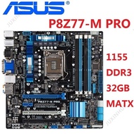 Asus P8Z77-M PRO Desktop Motherboard Z77 Socket LGA 1155 i5 i7 DDR3 16G uATX UEFI BIOS Original Used