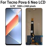 XD 6.78 Original LCD For Tecno Pova 6 Neo LCD Display with touch screen Digitizer Assembly For Tecno