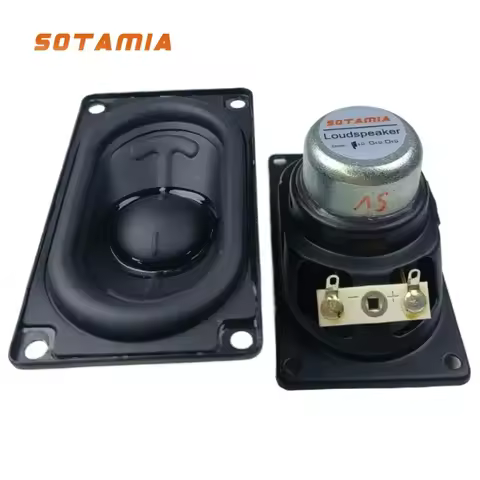 SOTAMIA 2Pcs 4580 Audio Speaker 4 Ohm 20W Mid-bass Hifi Music Sound Loudspeaker DIY Portable Bluetoo