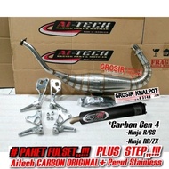 KAWASAKI PLUS STEP PACKAGE Aitechknalpot ORIGINAL CARBON KevlarOriginal New Model Gen 4 Stainless St
