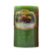 Round scented Candle D5H8 Miss Candle EDC0511 5 x 8 cm (Green, apple scent)