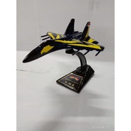 Black and yellow airplane miniature statue | Miniature airplane car statue | Jet figure display