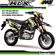 Old KLX 150 Fullbody Variation Striping Sticker Decal 2009-2014 - Old KLX L Decal - Old KLX S Decal 