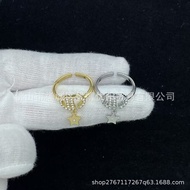 Dijia D-Home Copper Gold-Plated Opening Adjustable Ring Bracelet Simple Classy 7.30 al.mnbv