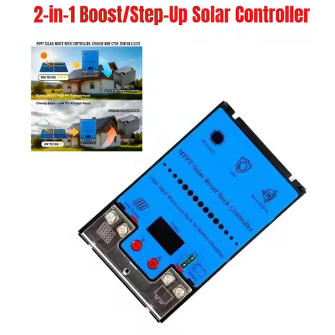 300W 500W MPPT Solar Charge Controller Step Up Boost 10A LCD Display for 12V-72V Lead Acid LiFePO4 L