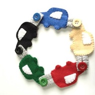 毛氈鈕扣練習 益智玩具 兒童車