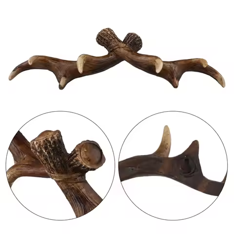 Home Decor Rustic Theme Deer Antler Wall Decor Antler Wall Hanging Long-lasting Perfect Size Rustic 