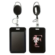 Customized Cartoon Student ID Work Card Adjustable card clip lanyard ID Card Holder Employee Exhibit