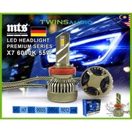 MTS Car Headlight Premium Led X7 Series Headlight Kit (6000k)