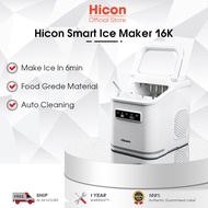 Hicon Ice Maker Machine 16K/16AL制冰机  Digital display  15KG/24H Portable Smart Fast Ice Maker In 6Min