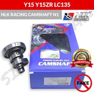 ORIGINAL NLK PERFORMANCE CAMSAFT RACING N1 Y15ZR Y15 LC135 NLK RACING CAM SAHFT FOR SPEC 57-62 UTK M